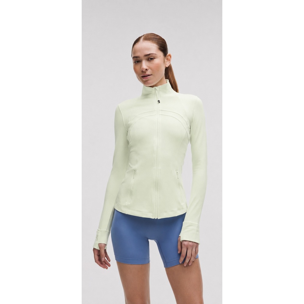Lululemon Define Jacket Nulu Lemongrass Light Green Full Zip Thumbholes Size 4‎